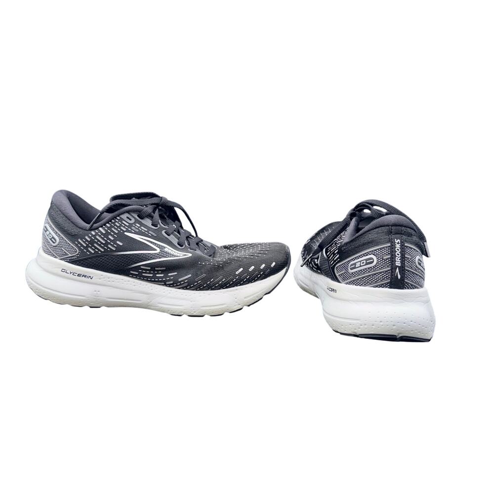 Brooks Glycerin 20 Women’s 8.5 B Black Gray Running Shoes Cushioned Sneakers